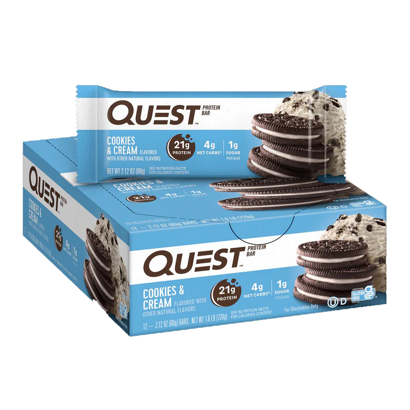 Quest Protein Bars 21 G 12 Pcs in Box - Cookies & Cream