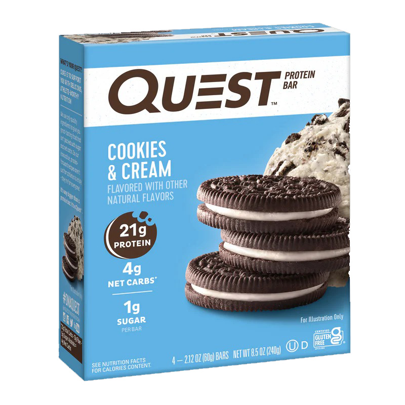 Quest Protein Bars 20 G 12 Pcs in Box - Cookies & Cream Best Price in Dubai