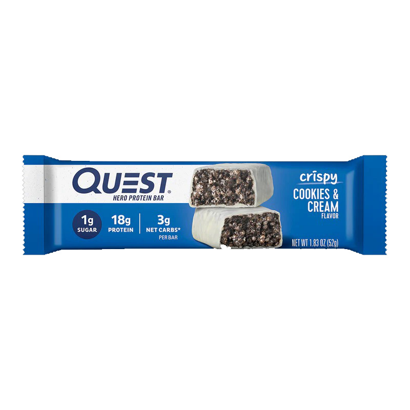 Quest Protein Bars 18 G 12 Pcs in Box - Cookies & Cream Crispy Hero