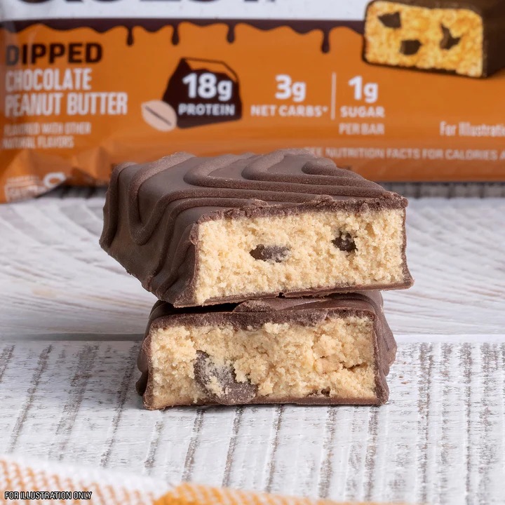 Quest Protein Bars 50 G 12 Pcs in Box - Dipped Chocolate Peanut Butter Best Price in Sharjah