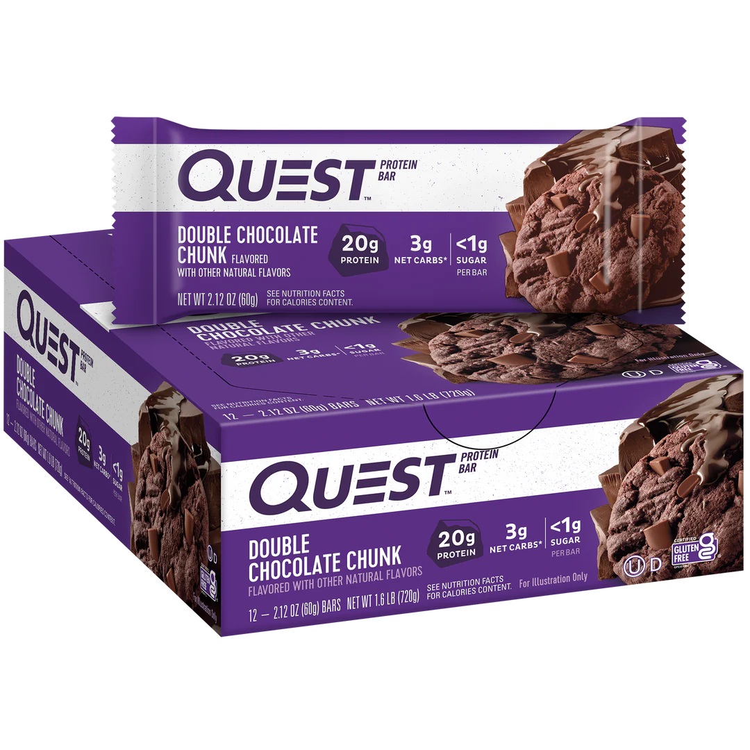 Quest Protein Bars 20 G 12 Pcs in Box - Double Chocolate Chunk