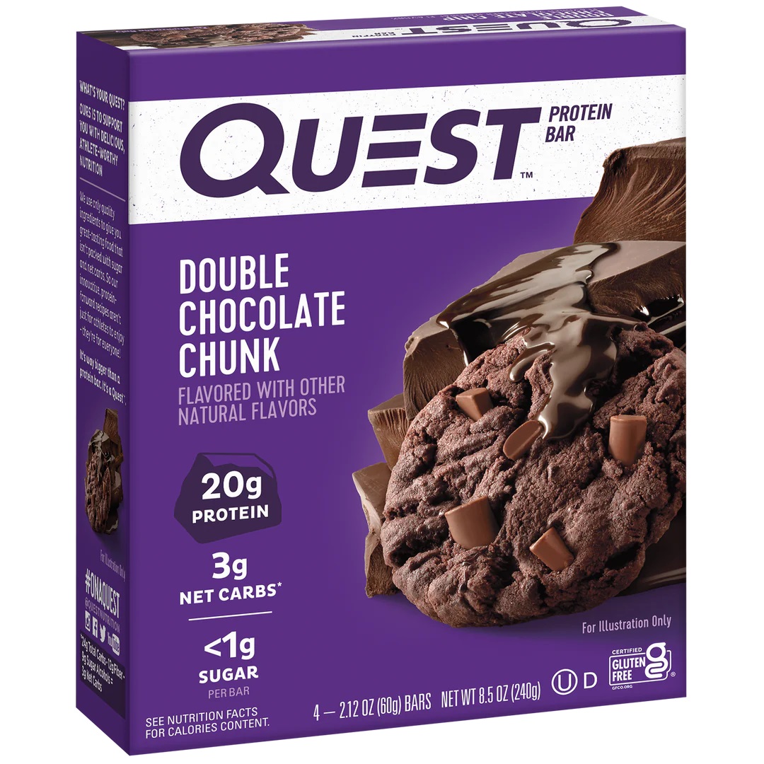 Quest Protein Bars 20 G 12 Pcs in Box - Double Chocolate Chunk Best Price in Dubai