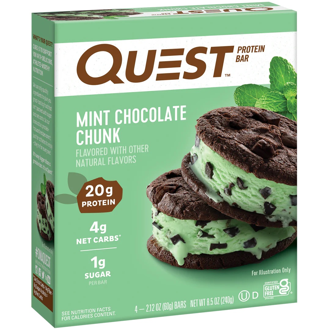 Quest Protein Bars 21 G 12 Pcs in Box - Mint Chocolate Chunk Best Price in Dubai