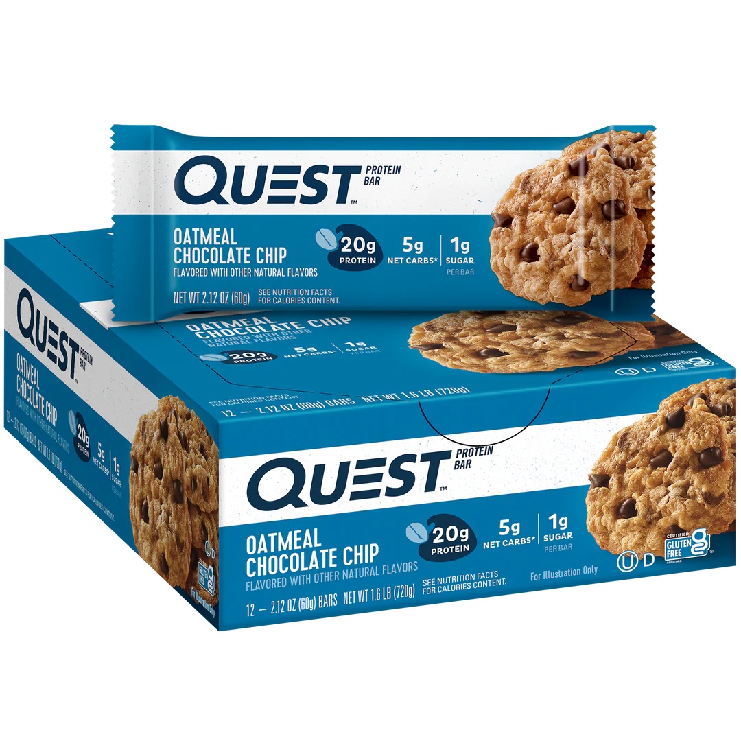 Quest Protein Bars 21 G 12 Pcs in Box - Oatmeal Chocolate Chip