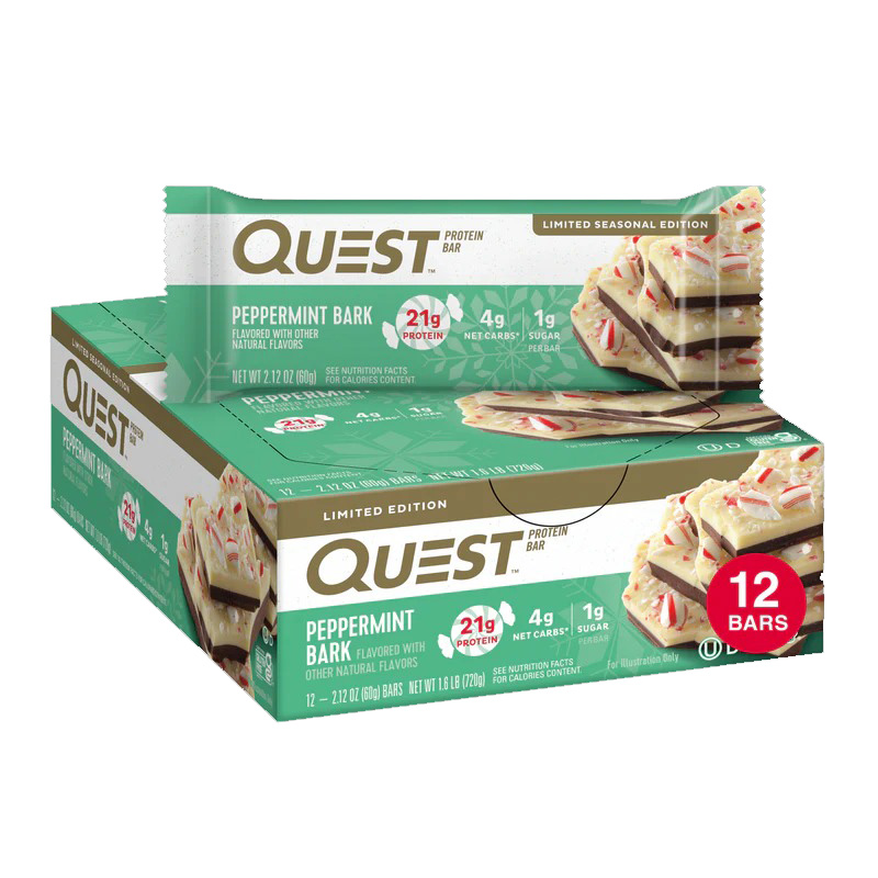 Quest Protein Bars 21 G 12 Pcs in Box - Peppermint Bark