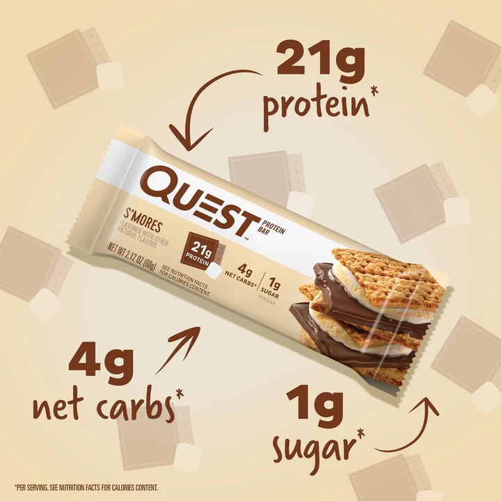 Quest Protein Bars 60 G 12 Pcs in Box - Smores Best Price in Al Ain