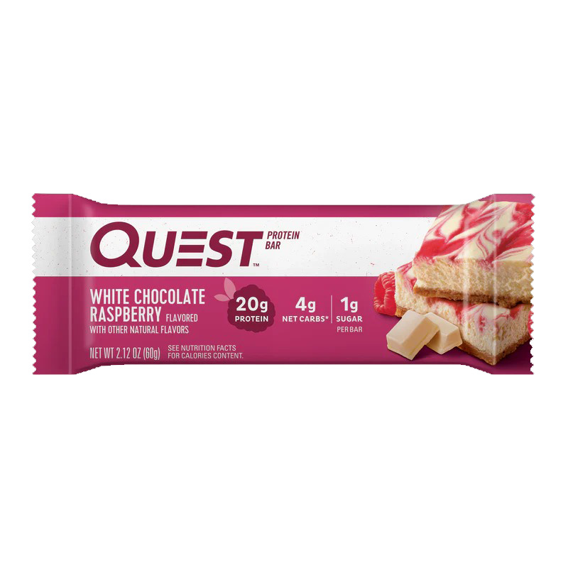 Quest Protein Bars 60 G 12 Pcs in Box - White Chocolate Raspberry Best Price in Abu Dhabi