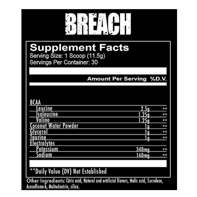 Redcon1 Breach Aminos Strawberry Kiwi 30 Servings Best Price in Dubai