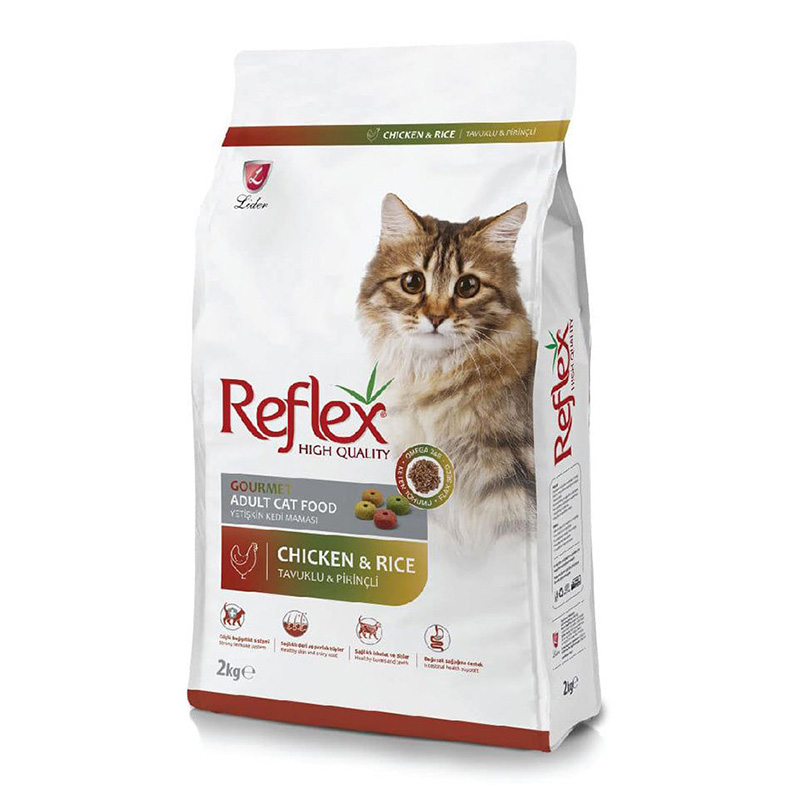 Reflex High Quality Adult Cat Food With Gourmet Chicken and Rice - 2 Kg