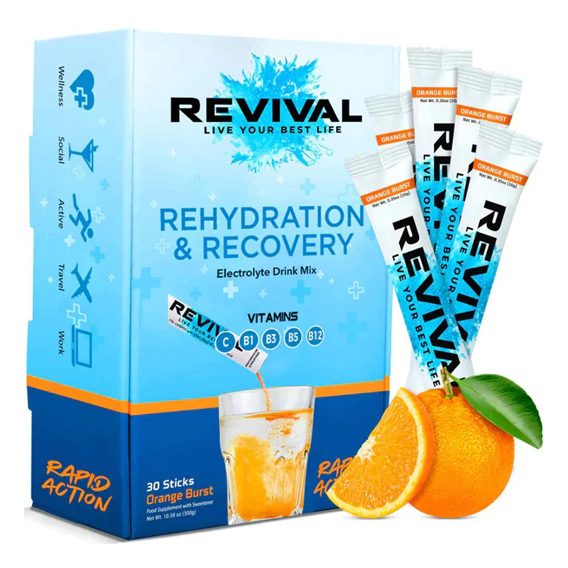 Revival Rehydration and Recovery Drink 30 Pack - Orange Burst