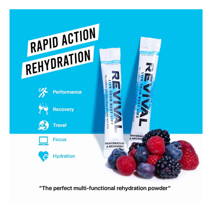 Revival Rehydration and Recovery Drink 30 Pack - Tropical Berry Best Price in Abu Dhabi