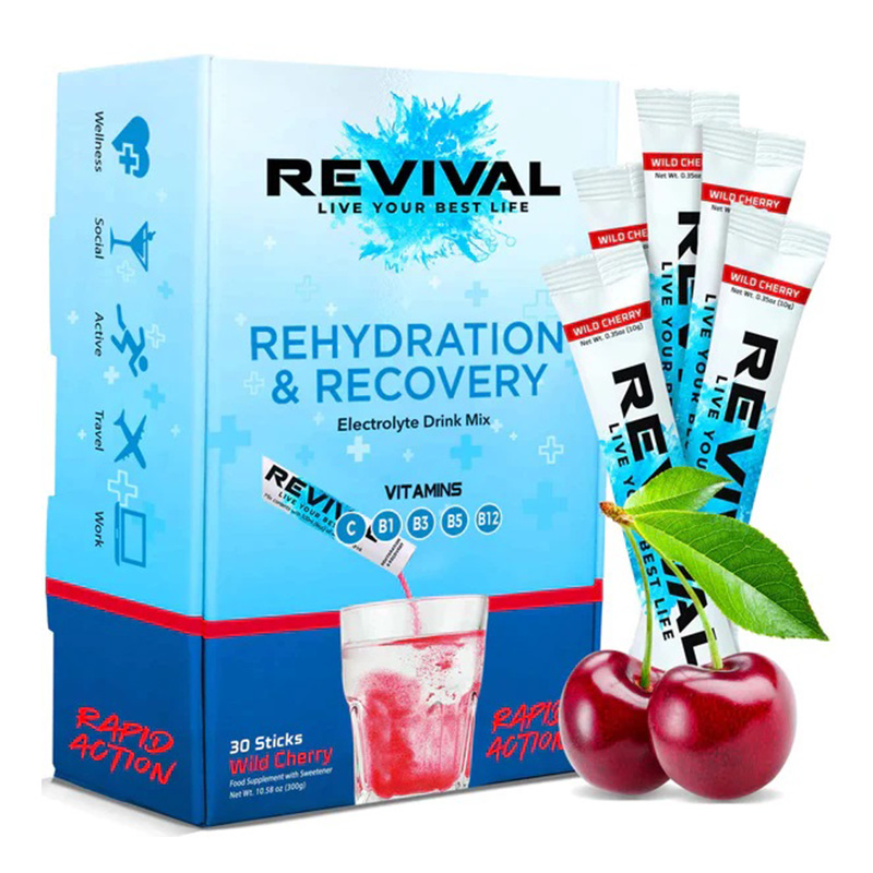 Revival Rehydration and Recovery Drink 30 Pack - Wild Cherry
