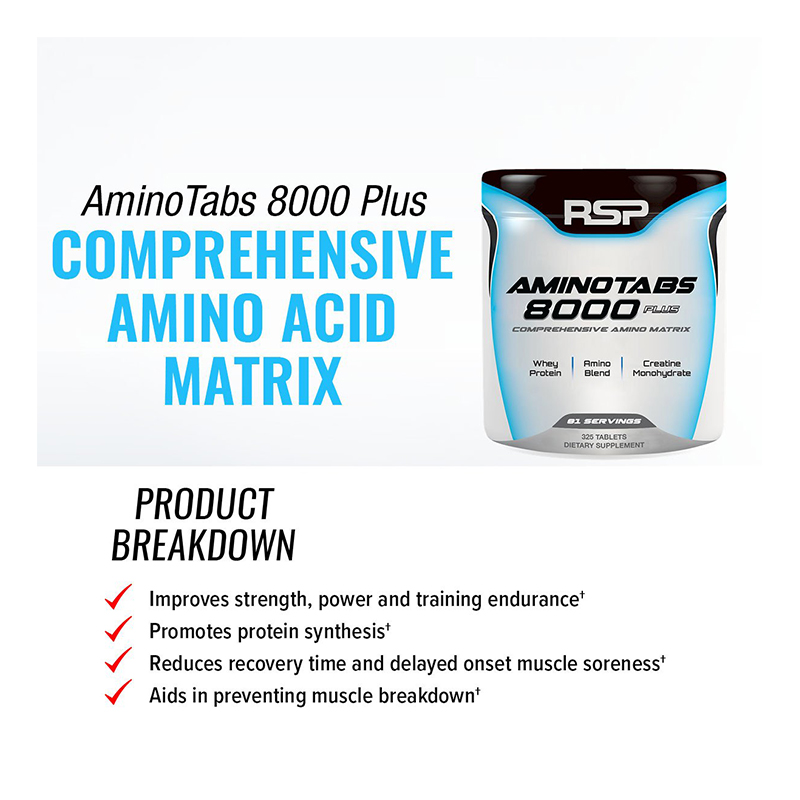 RSP Amino 8000 Plus 326 Tabs Best Price in UAE