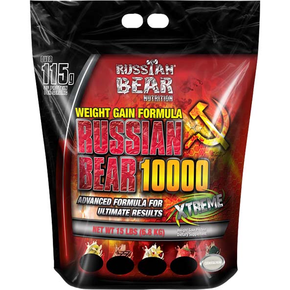 Russian Bear 10000 Weight Gainer 15 lbs - Cookies N Cream