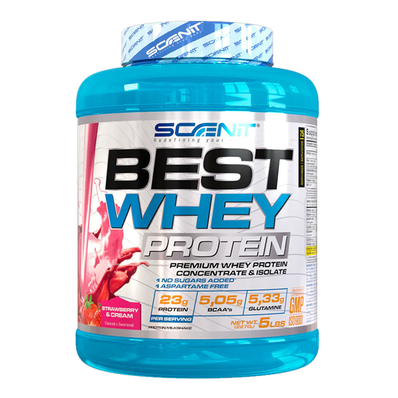 Scenit Nutrition Best Whey Protein 5 lbs - Strawberry N Cream