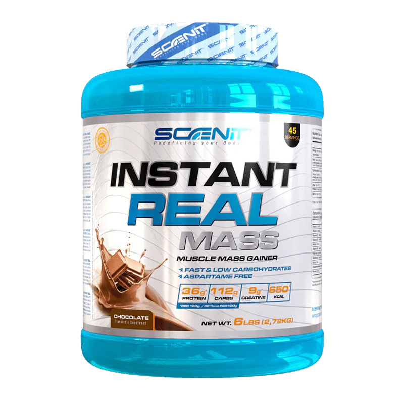 Scenit Nutrition Instant Real Mass Gainer 6 lbs - Chocolate