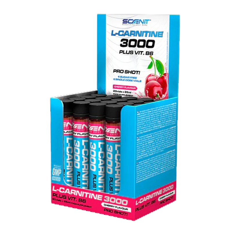 Scenit Nutrition L-Carnitine 3000 25ml x 20 Shots - Cherry