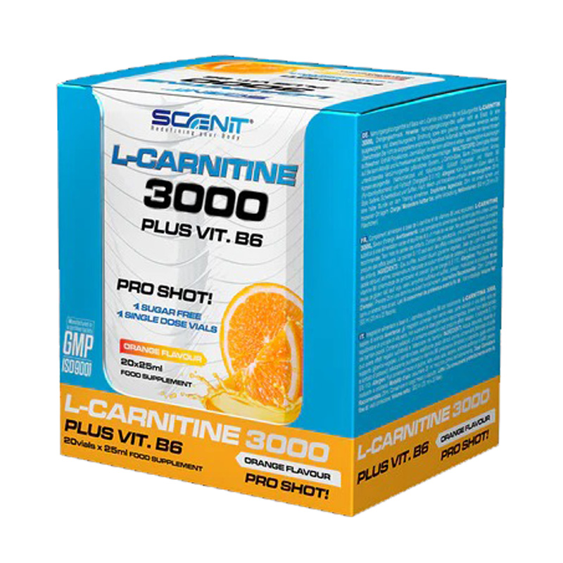 Scenit Nutrition L-Carnitine 3000 25ml x 20 Shots - Orange Best Price in Dubai