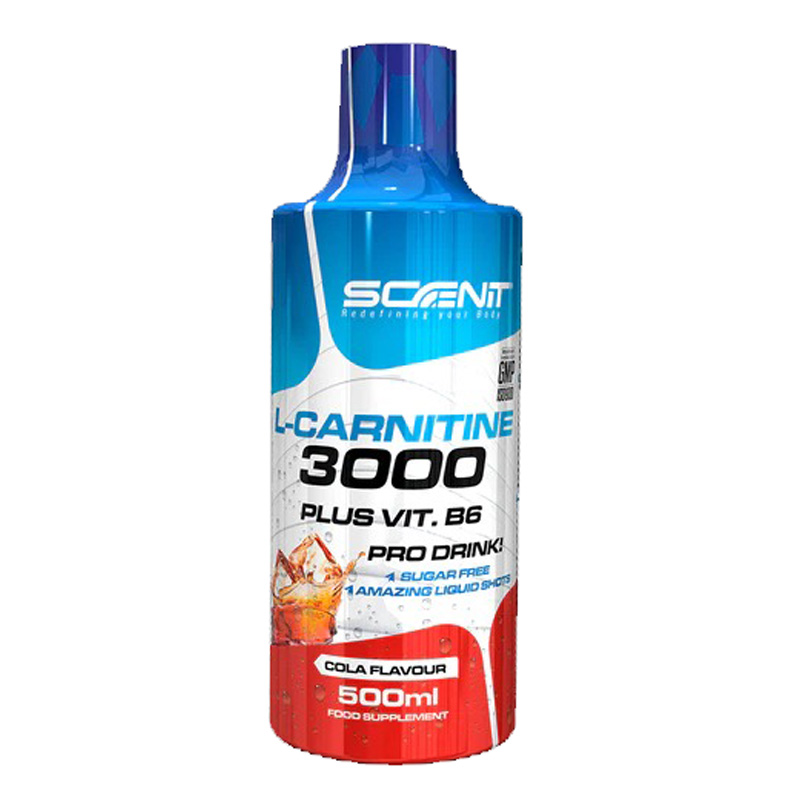 Scenit Nutrition L-Carnitine 3000 + Vitamin B6  500 ml - Cola