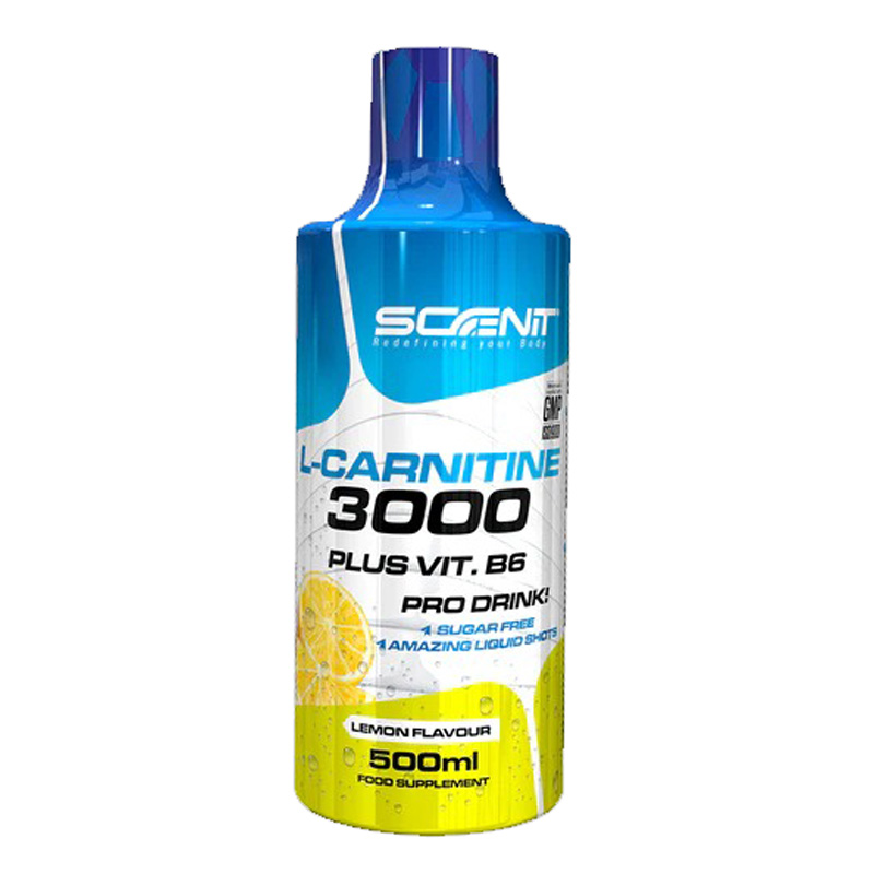 Scenit Nutrition L-Carnitine 3000 + Vitamin B6  500 ml - Lemon