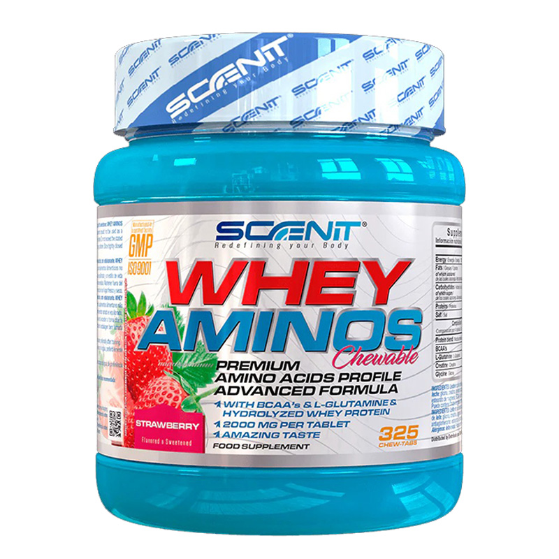 Scenit Nutrition Whey Amino 325 Chewable Tablets - Strawberry