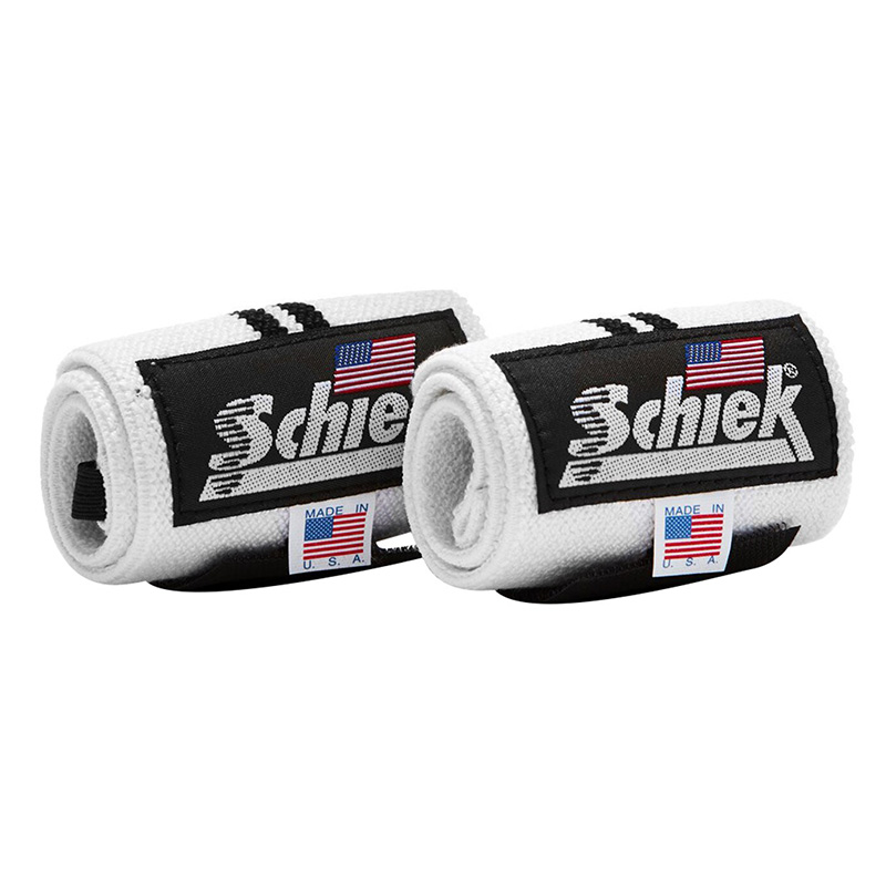 Schiek 12 Inch Heavy Duty Wrist Wrap White Best Price in Abudhabi