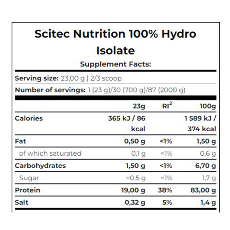 Scitec Nutrition 100% Hydro Isolate 2Kg - Strawberry Best Price in Dubai