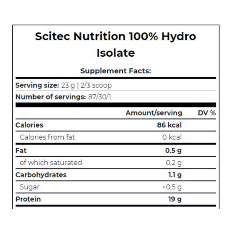 Scitec Nutrition 100% Hydro Isolate 700g Chocolate Best Price in Dubai