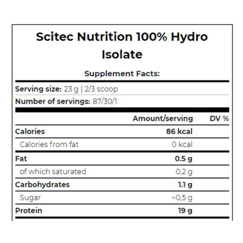 Scitec Nutrition 100% Hydro Isolate 700g Strawberry Best Price in Dubai