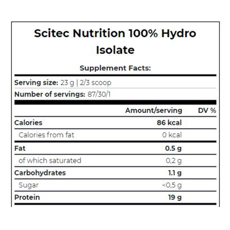 Scitec Nutrition 100% Hydro Isolate 700g Vanilla Best Price in Dubai