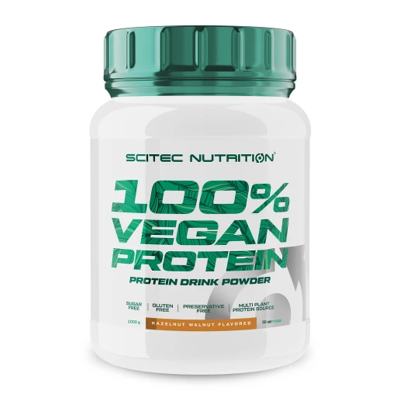 Scitec Nutrition 100% Vegan Protein 1 KG - Hazelnut & Walnut Best Price in UAE