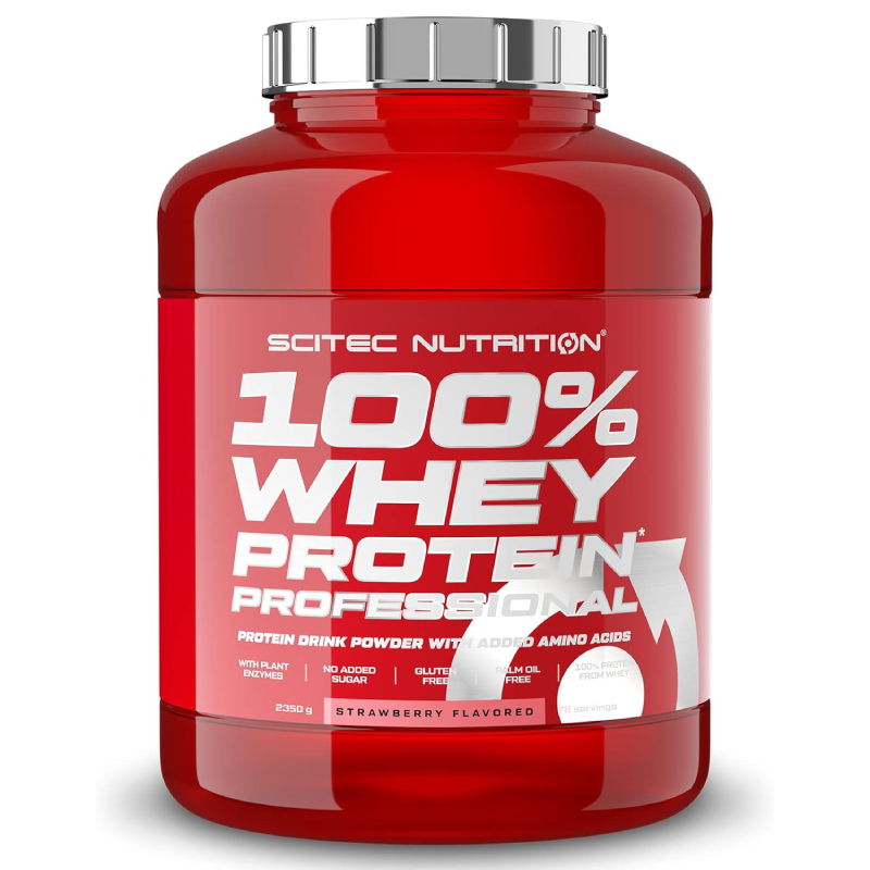 Scitec Nutrition 100% Whey Protien Professional 2350 G 78 Servings - Strawberry