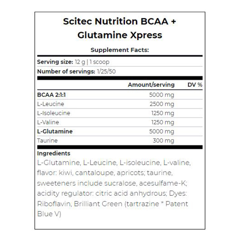 Scitec Nutrition BCAA+Glutamine Express 300GM Citrus Mix Best Price in Dubai