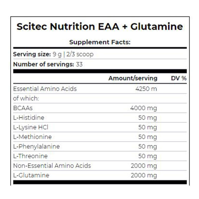 Scitec Nutrition EAA+Glutamine 300gm Best Price in Dubai