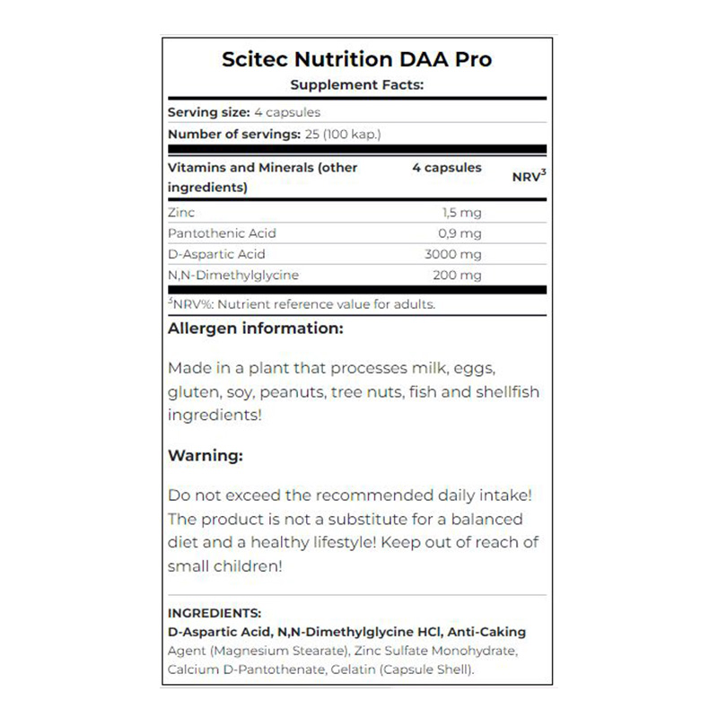 Scitec Nutrition HOS Hormone Optimization System 250 Caps Best Price in Dubai