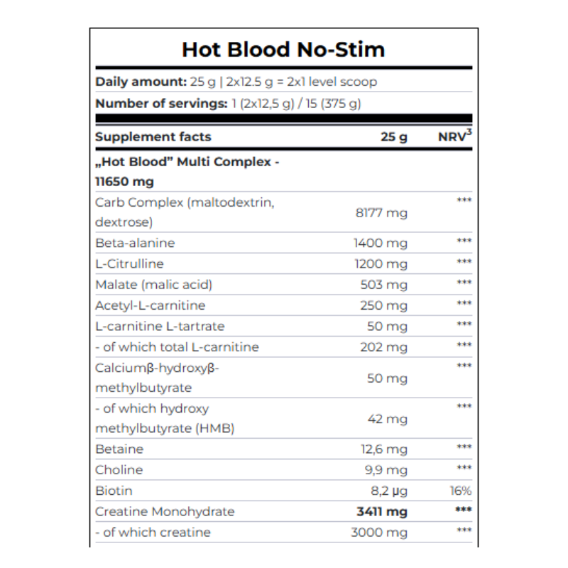 Scitec Nutrition Hot Blood No-Stim 375 G - Watermelon Best Price in Dubai