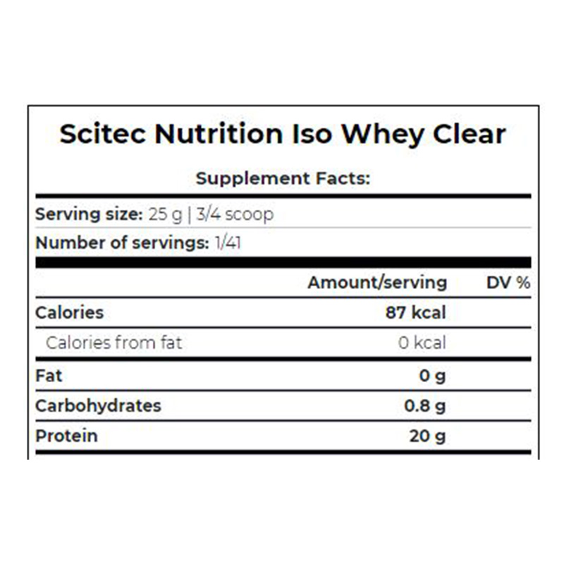 Scitec Nutrition ISO Whey Clear Protein 1025g Mango-Peach Best Price in Dubai