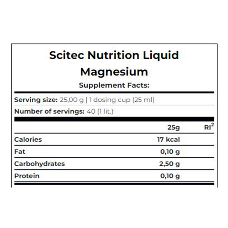 Scitec Nutrition Liquid Magnesium 1 Liter - Orange Pineapple Best Price in Dubai