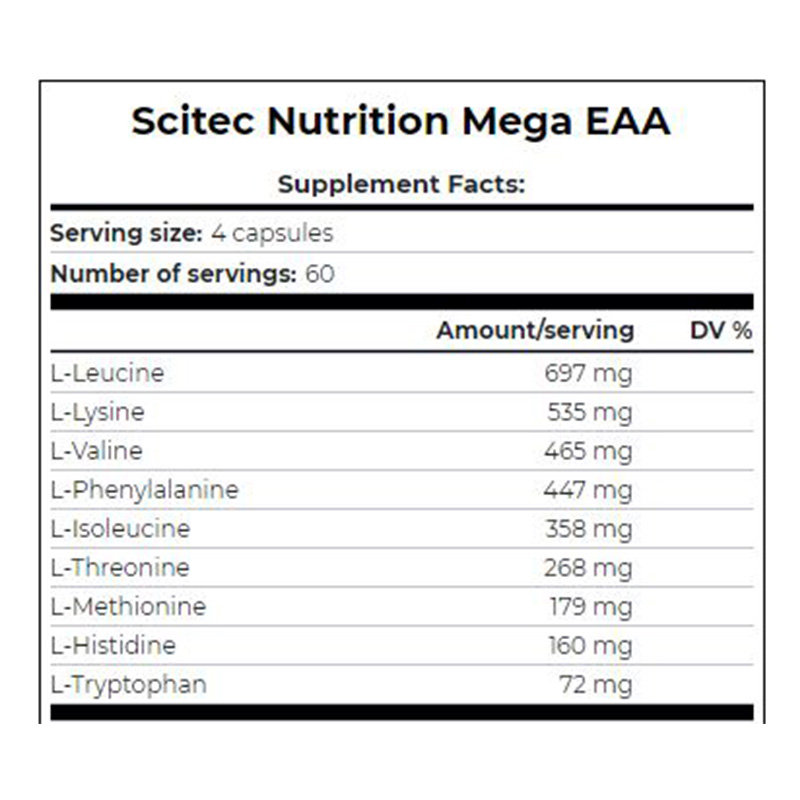 Scitec Nutrition Mega EAA 240 caps Best Price in Dubai