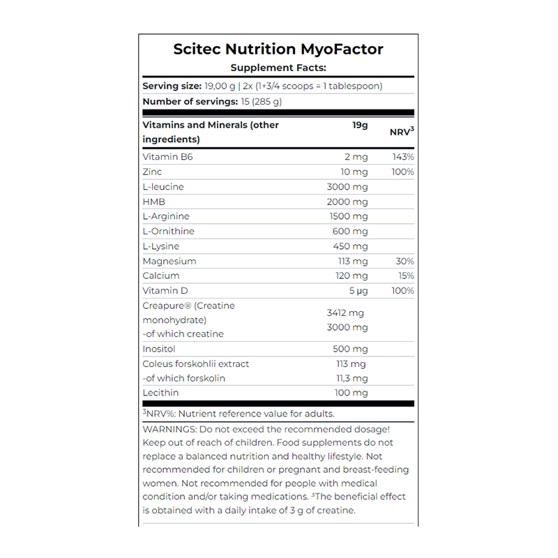 Scitec Nutrition MyoFactor 285 Gm - Peach Ice Tea Best Price in Dubai