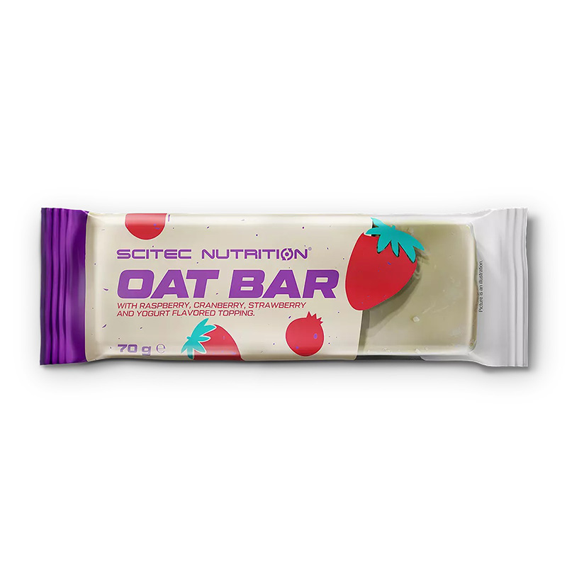 Scitec Nutrition Oat Bar 70 Gr - Forest Fruit Yogurt x 20 Bars in 1 Box