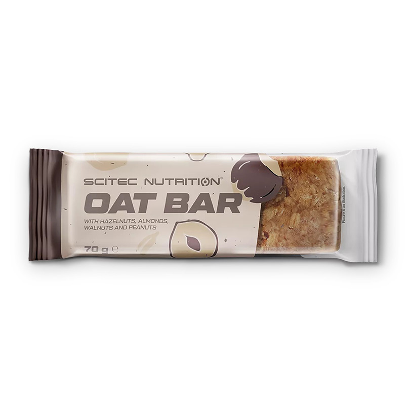 Scitec Nutrition Oat Bar 70 Gr - Nuts x 20 Bars in 1 Box