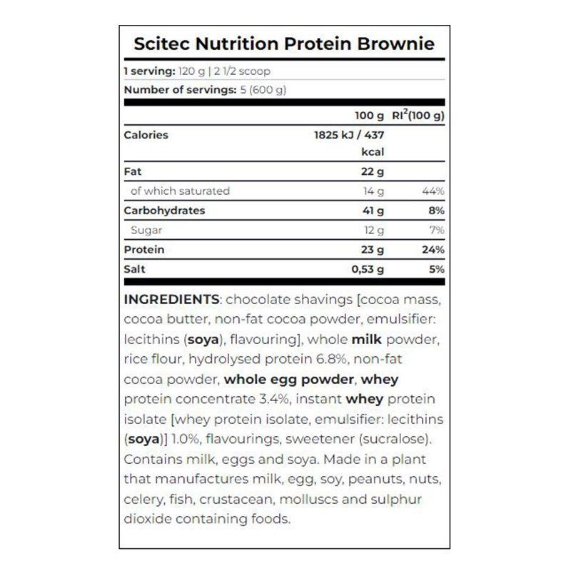 Scitec Nutrition Protein Brownie 600 G Best Price in Dubai
