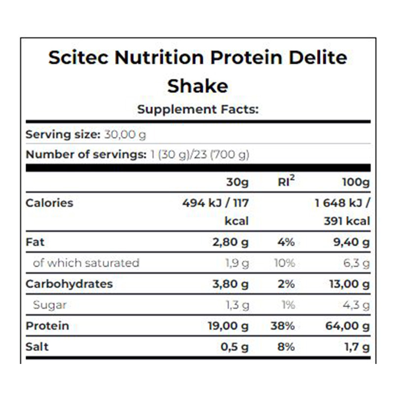 Scitec Nutrition Protein Delite Shake 700g 23 Servings - Strawberry White Chocolate Best Price in Dubai