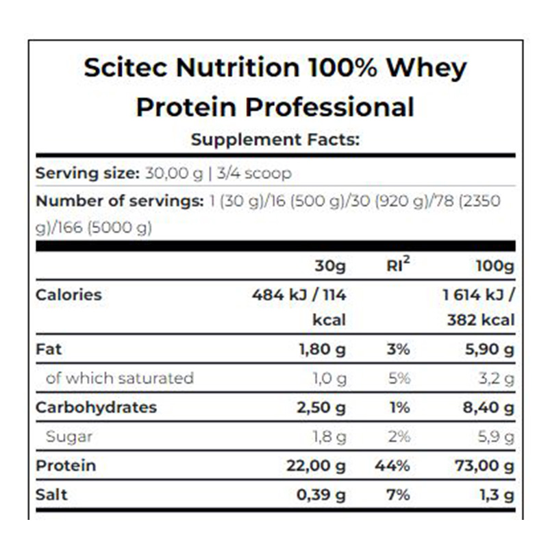 Scitec Nutrition Whey Protein Professional 500 g - Strawberry Best Price in Dubai