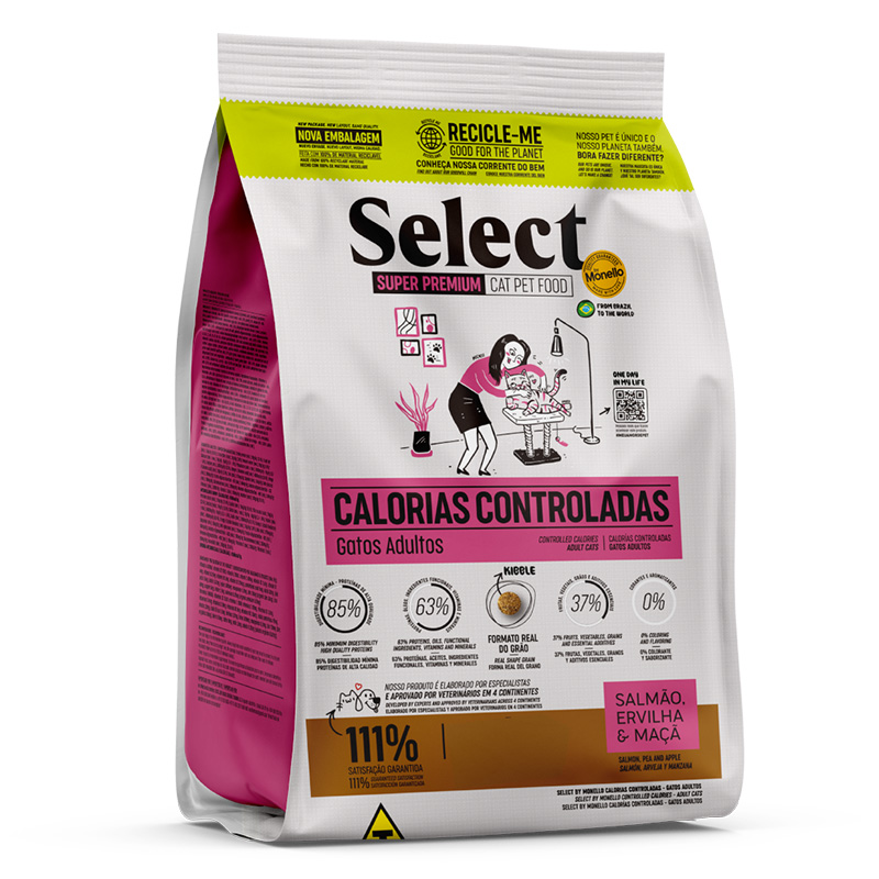 Select by Monello Controlled Calories Cat Food 7 Kg - Salmon, Pea and Apple Best Price in UAE