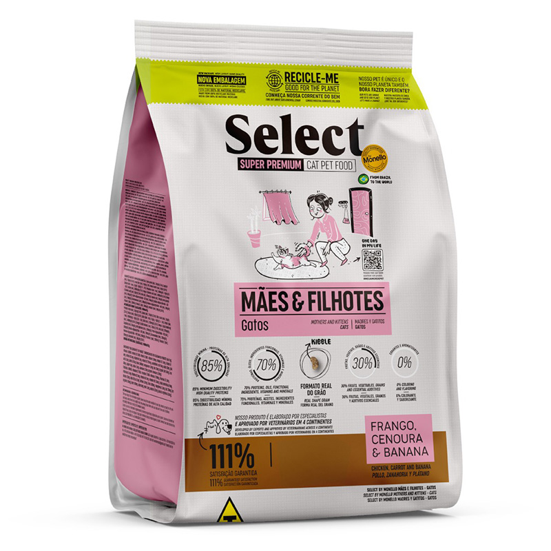 Select by Monello Mothers and Kittens 1.5 Kg Chicken, Carrot and Banana