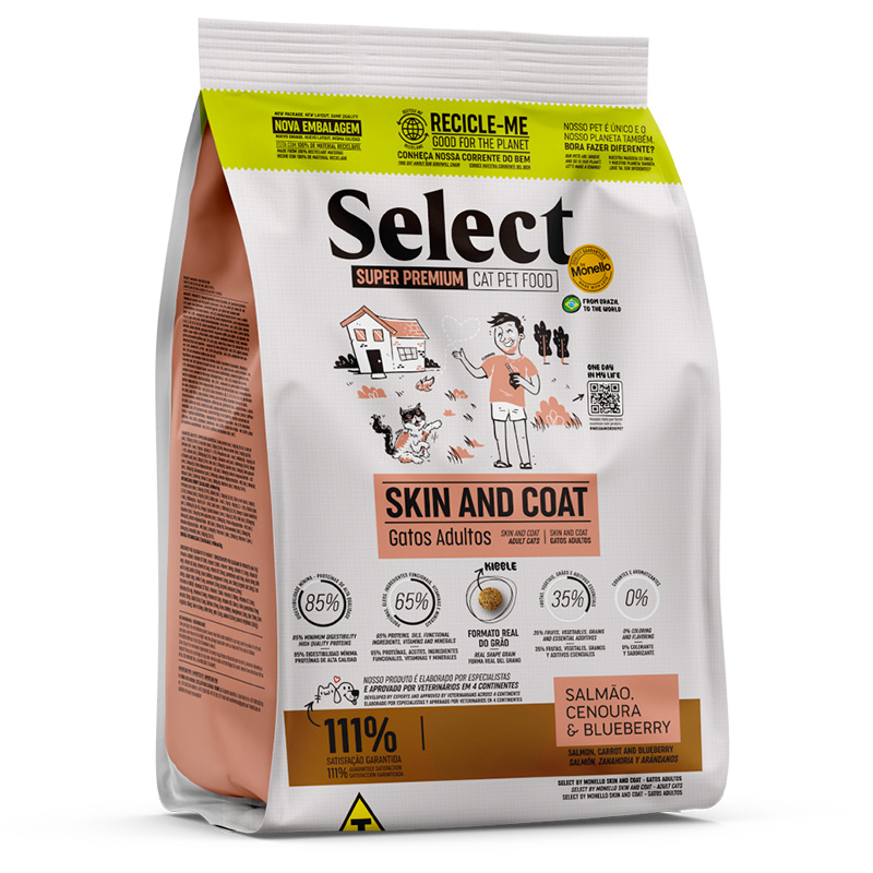 Select by Monello Skin and Coat 1.5 Kg Salmon, Carrot and Blueberry