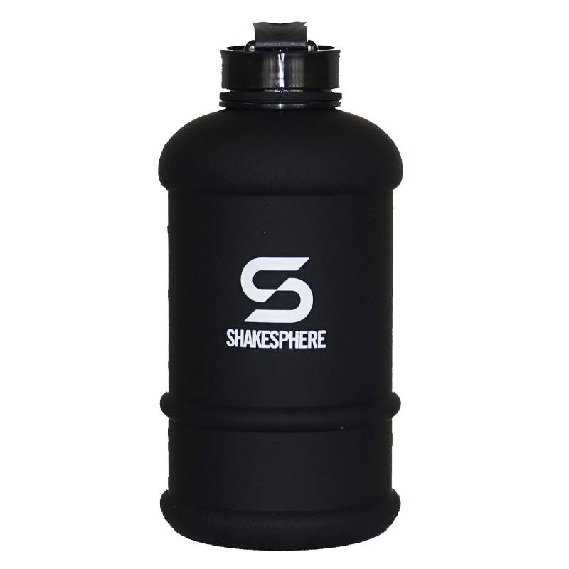 ShakeSphere Hydration Jug 1.3 L Matte Black/White Logo