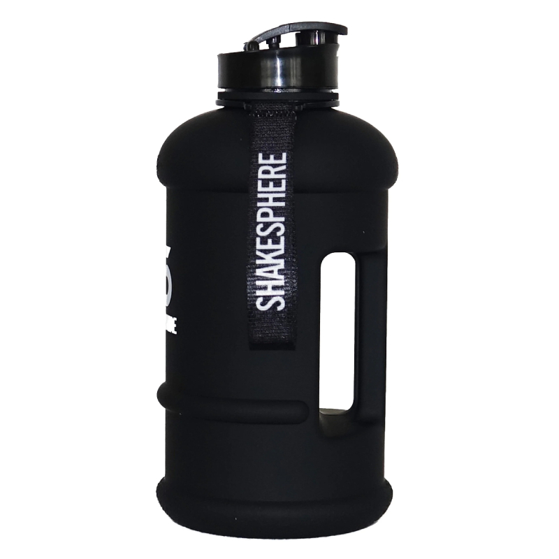 ShakeSphere Hydration Jug 1.3 L Matte Black/White Logo Best Price in Abu Dhabi